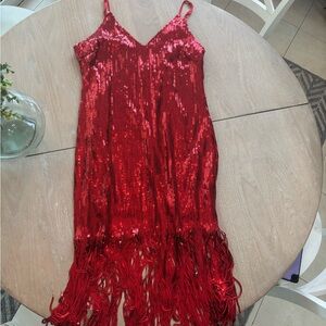 1920’s Flapper Red Sequin Costume